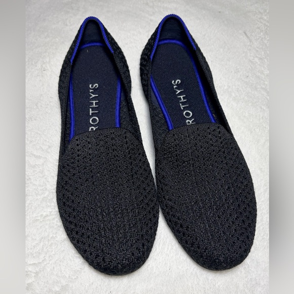 Rothy\'s Black and Blue‎ Women’s flat Loafers Shoes Sz 9.5 main image 5